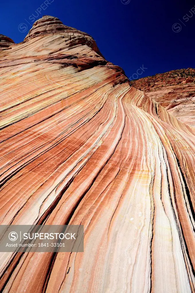 Rock formations on landscape, Coyote Buttes, Arizona, USA