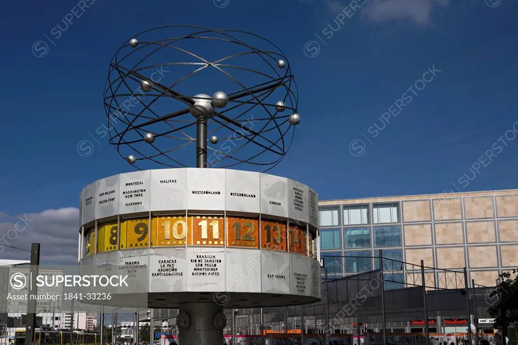 World clock, Alexanderplatz, Berlin, Germany