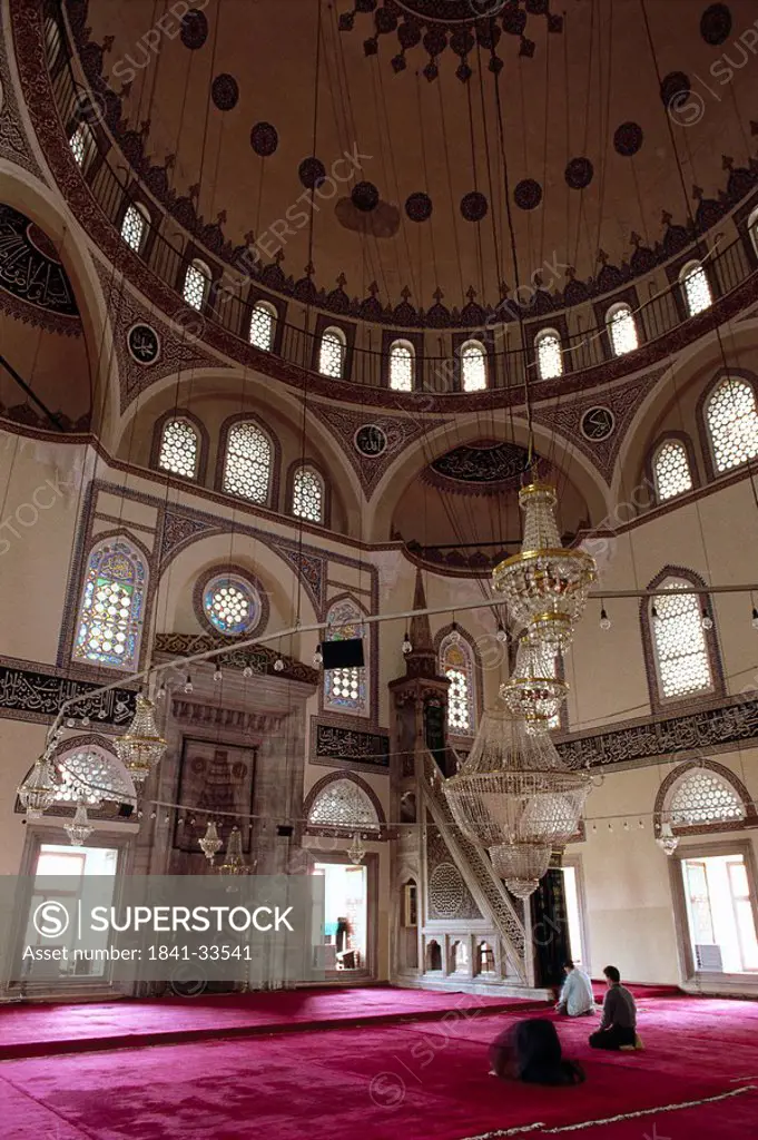 Interiors of mosque, Selimiye Mosque, Edirne, Turkey