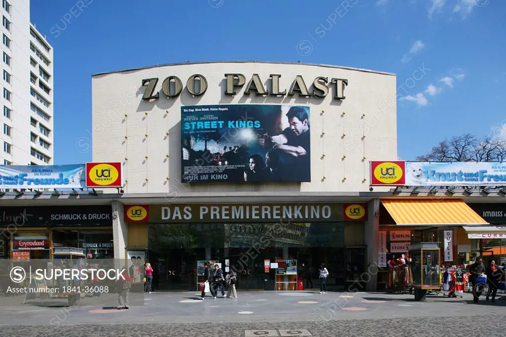 Facade of cinema hall, Zoo Palast, Charlottenburg, Berlin, Germany