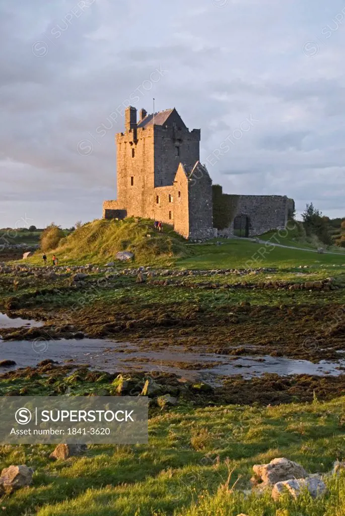 Castle on landscape, Dunguaire Castle, Kinvara, County Galway, Connacht, Republic of Ireland