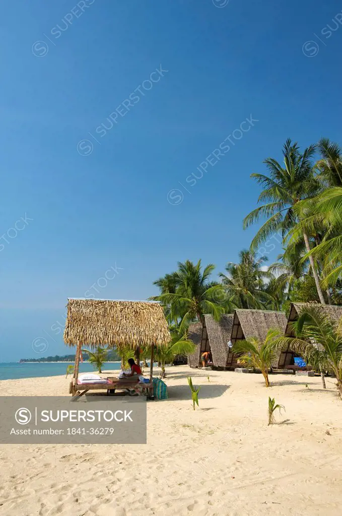 Beach huts, Lamai Beach, Ko Samui, Thailand