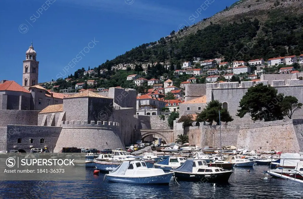 Fort at waterfront, Lovrijenac, Dubrovnik, Dalmatia, Croatia