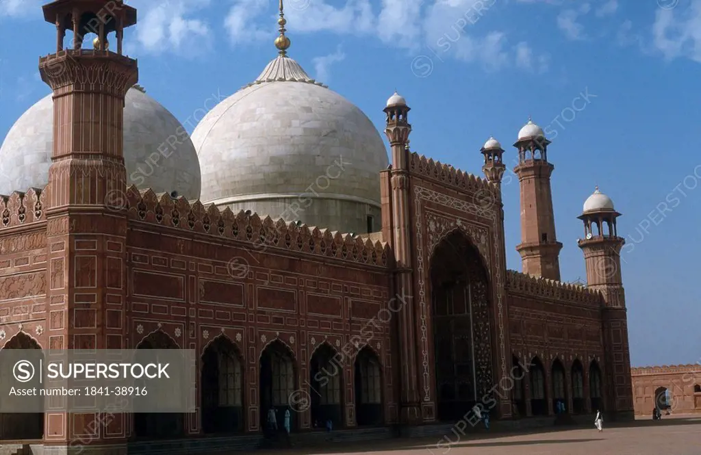 Facade of mosque, Badshahi Mosque, Lahore, Pakistan