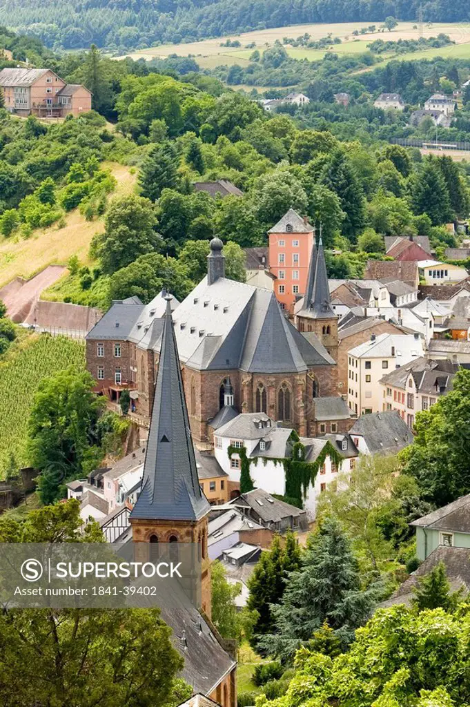Parish church St. Laurentius, Saarburg, Rhineland_Palatinate, Germany