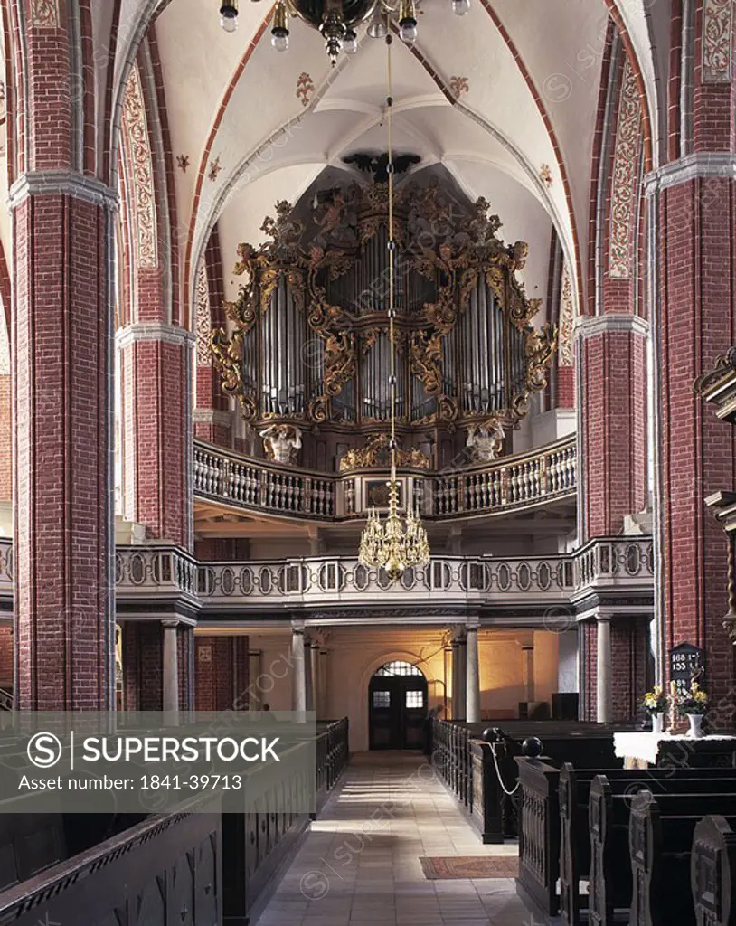Interiors of empty cathedral, Brandenburg, Germany