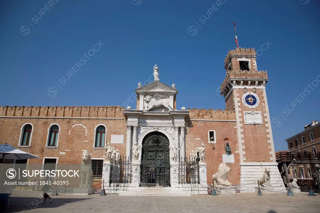 Facade of museum, Museo Storico Navale, Arsenale, Veneto, Venice, Italy