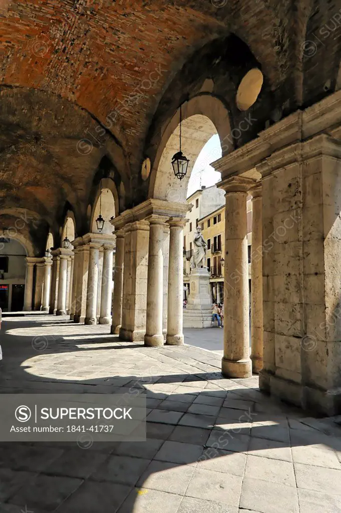 Columns of the basilica, Vicenza, Venetia, Italy