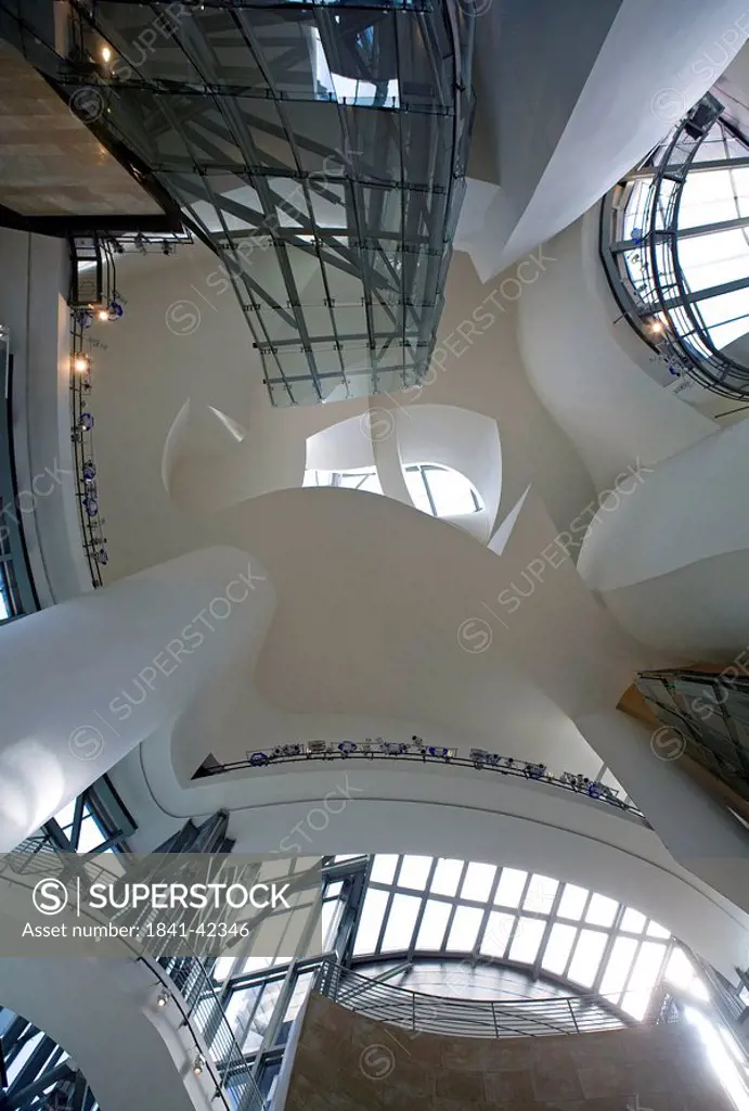 Guggenheim Museum, Bilbao, Spain, directly below