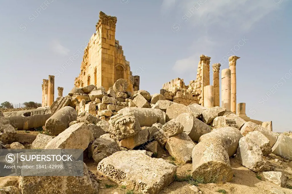 Ruins of Zeus temple, Gerasa, Jordan