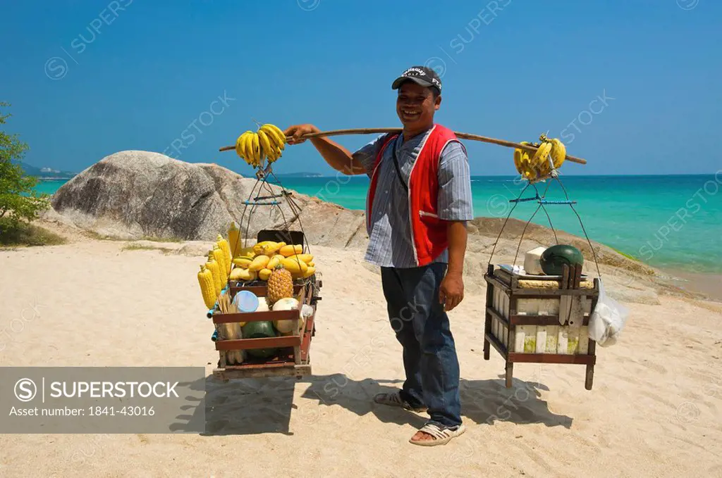 Beach vendor, Chaweng Beach, Ko Samui, Thailand