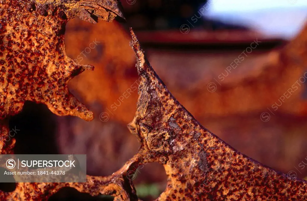 Close_up of rusted metal