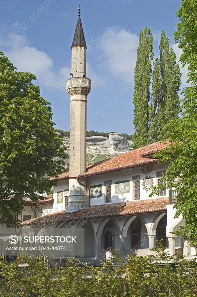 Minaret of mosque, Bachtschisaraj, Crimea, Ukraine