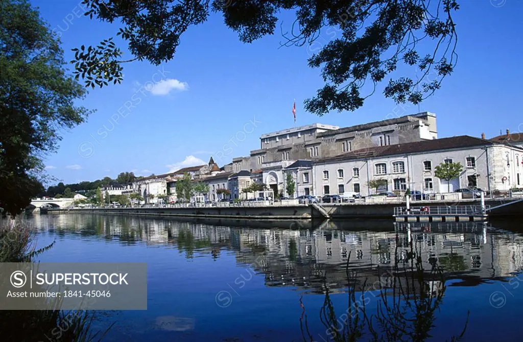 Buildings at waterfront, Charentes, France