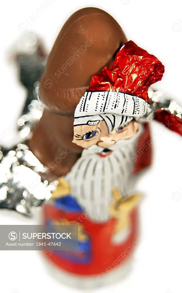 Close_up of figurine of Santa clause