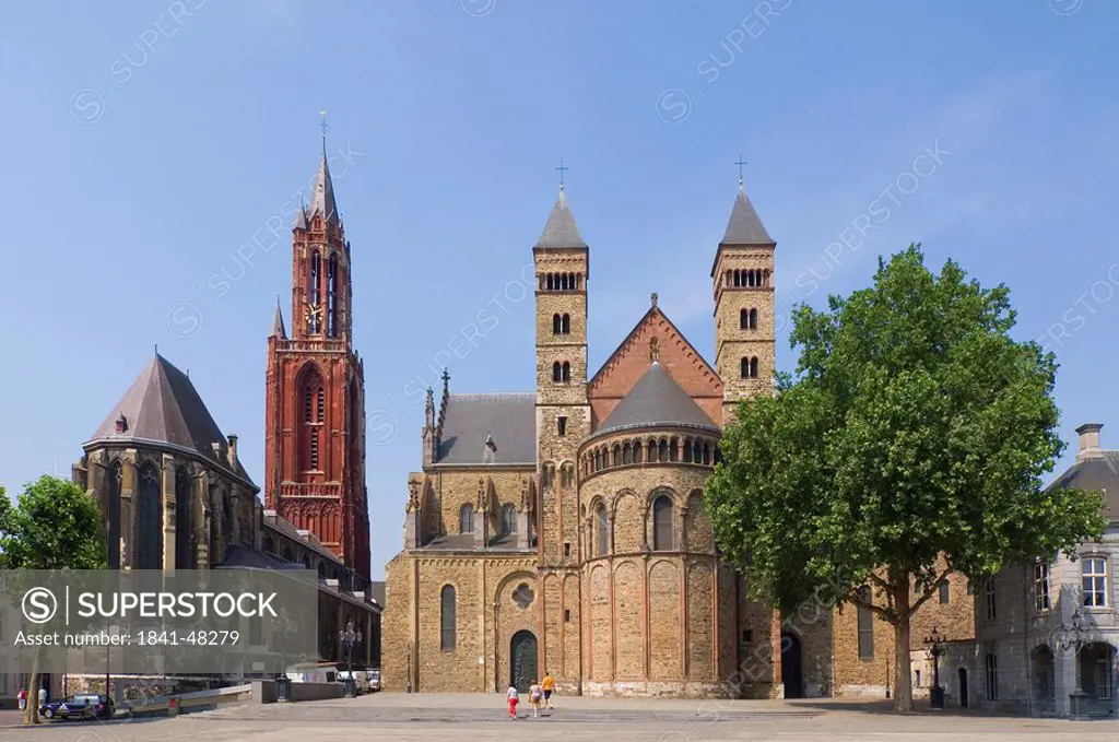 Church in city, St. Servatius Church, St. Johannis Church, Maastricht, Limburg, Netherlands
