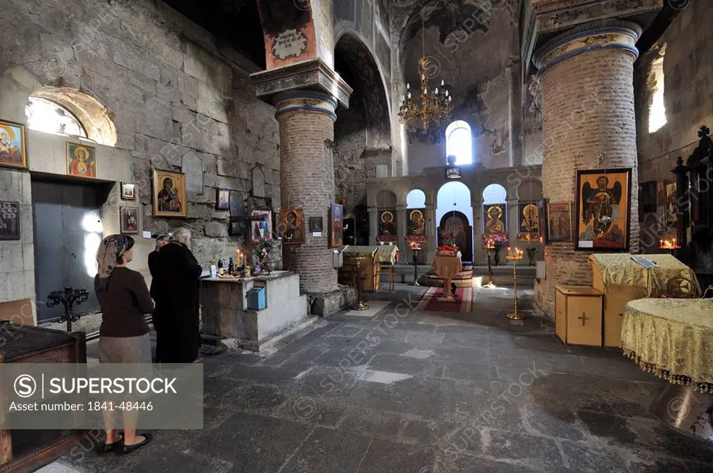 Interior of the Anchiskhati Basilica,Tbilisi, Georgia