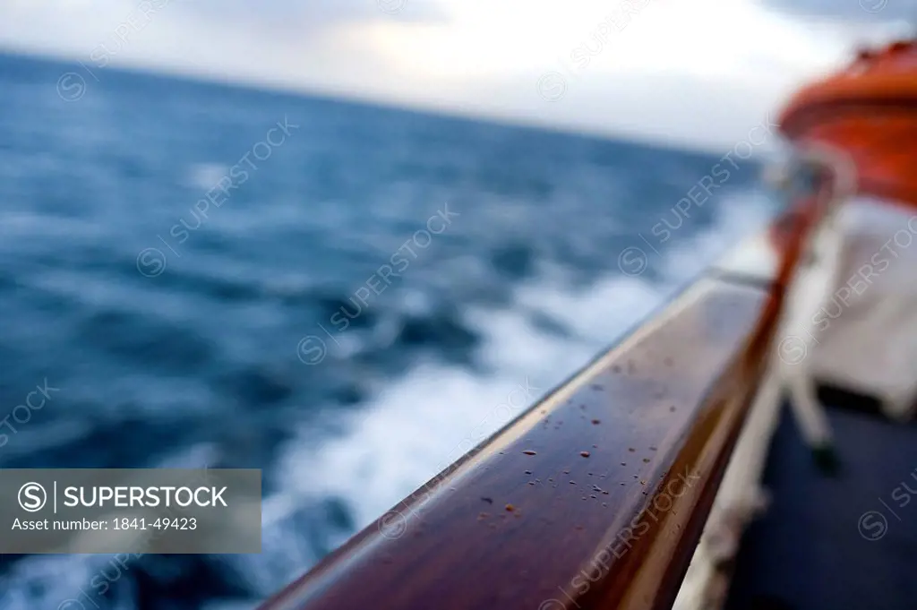 Defocused view of sea viewed from ship