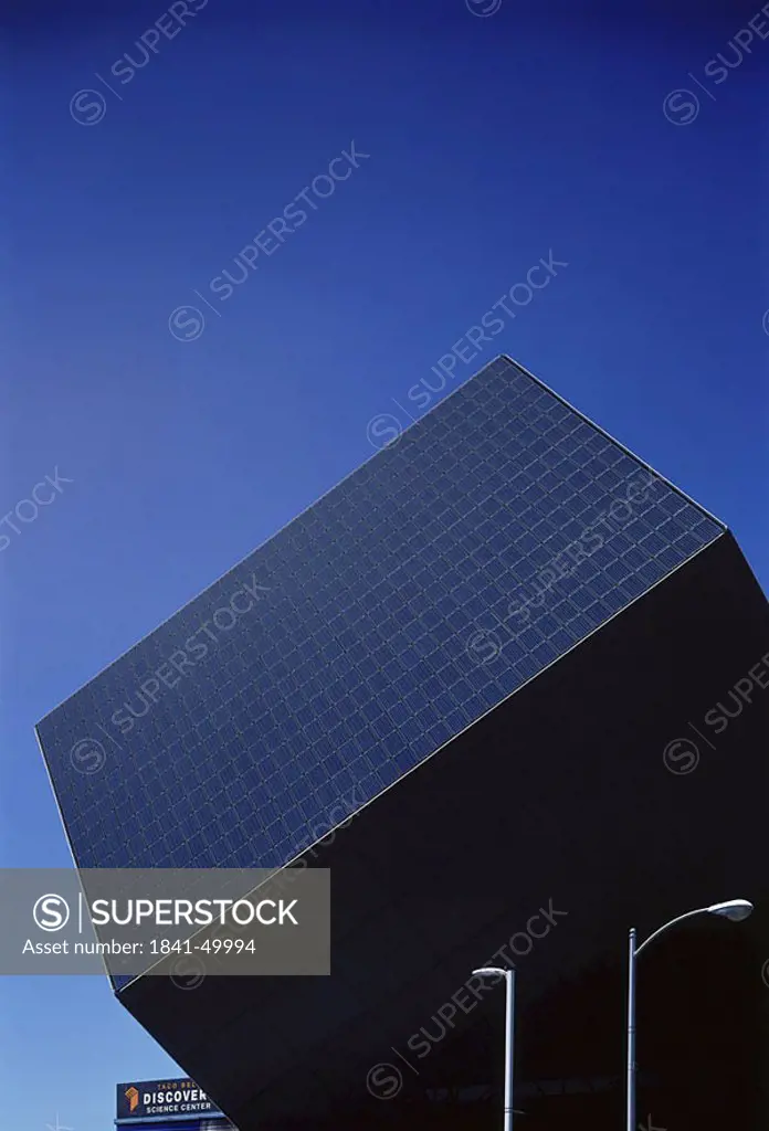 Low angle view of solar panel, Santa Ana, California, USA