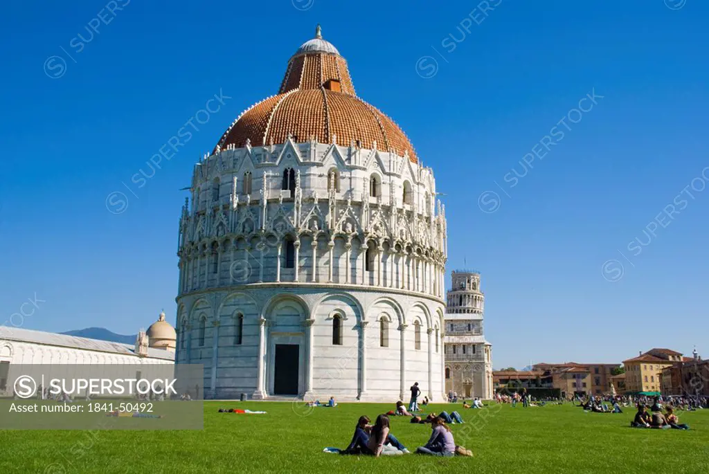 Facade of church, Piazza Dei Miracoli, Pisa, Tuscany, Italy