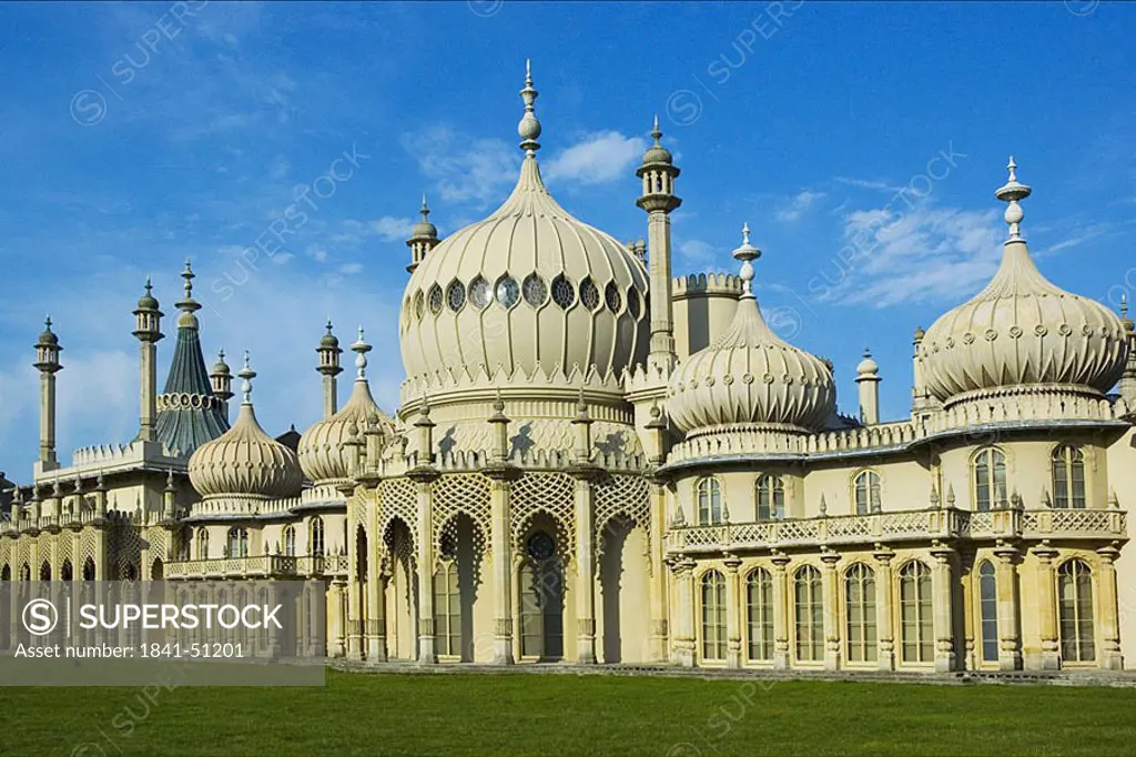 Facade of building, Royal Pavilion, Brighton, East Sussex, England