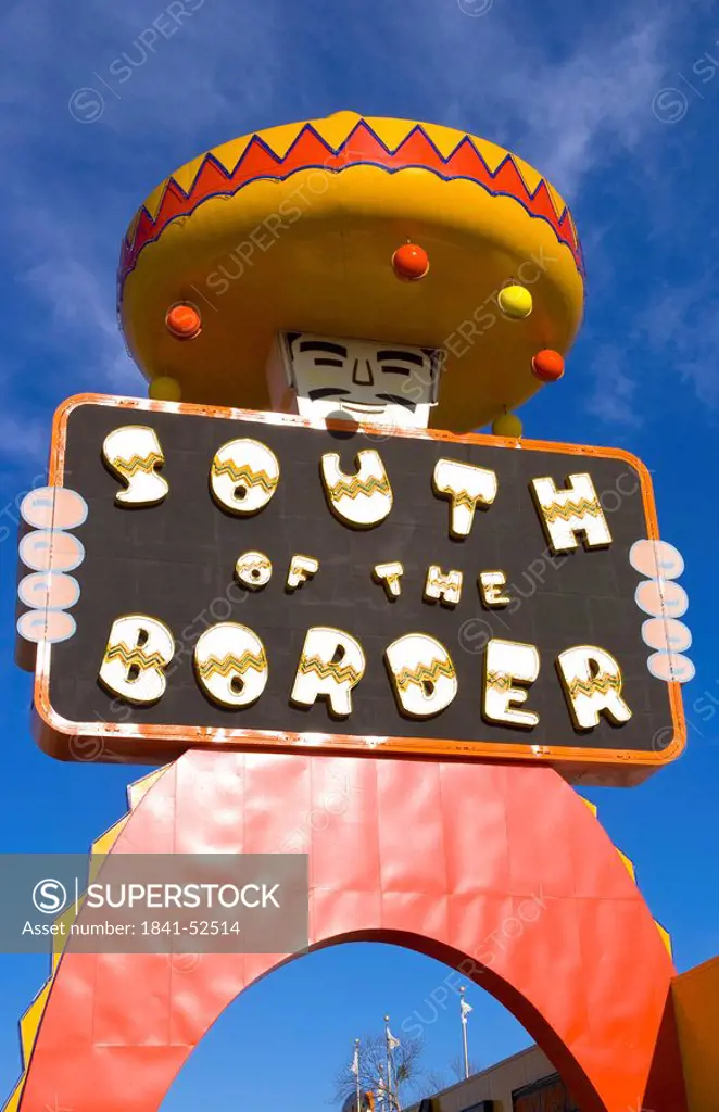 South of the Border sign, Dillon, USA