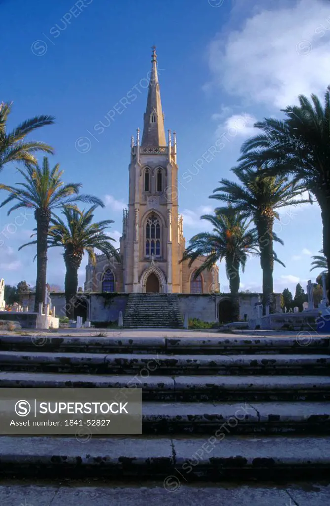 Facade of church, Addolorata Cemetery, Malta