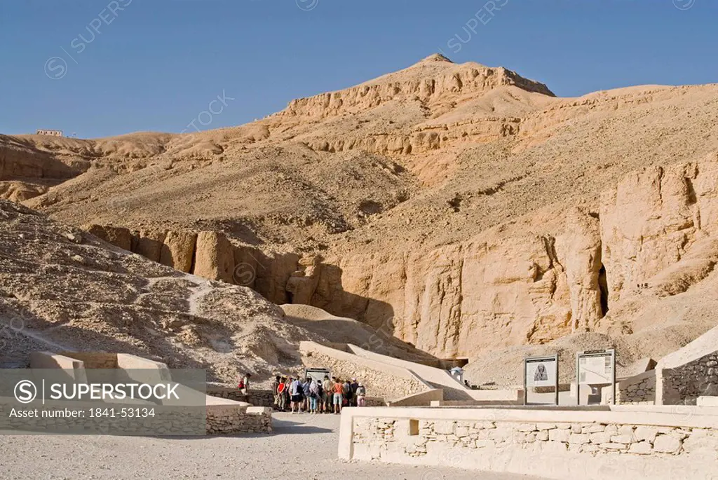 Accesses to the tombs in the Valley of the Kings, Luxor, Egypt