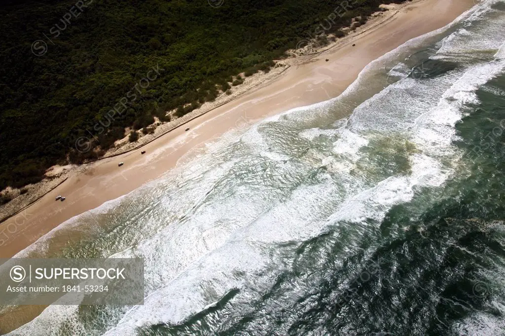 Coast of Fraser Island, Australia, aerial view