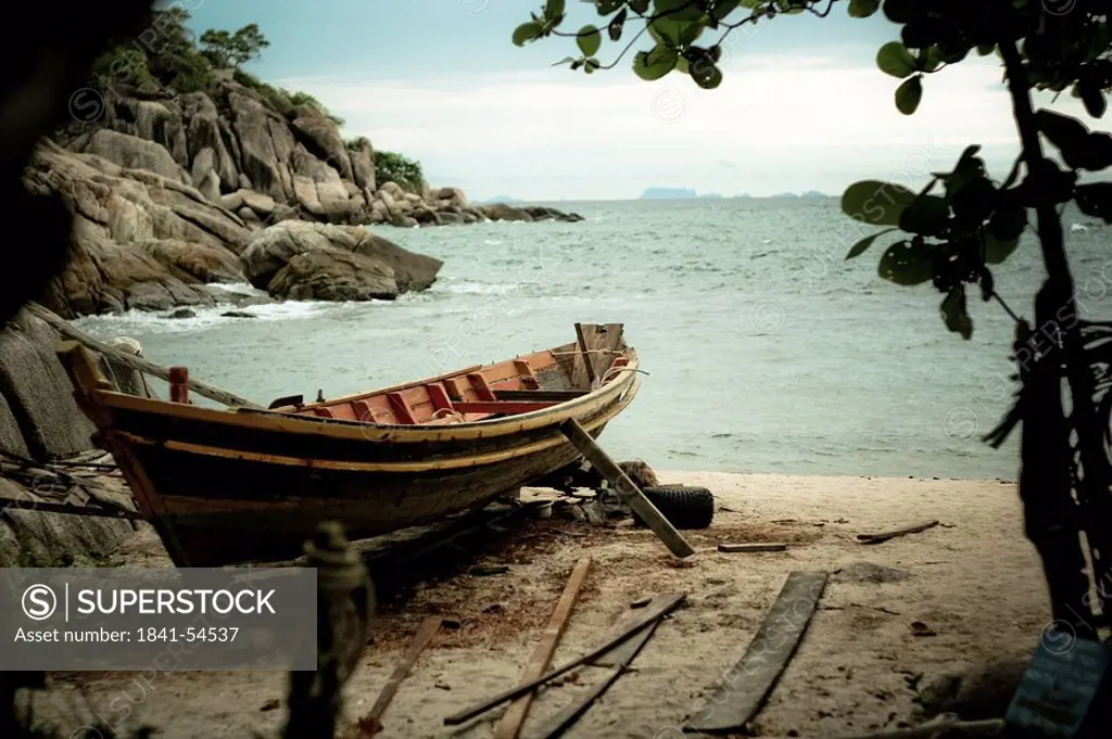 Boat on the coast of Ko Tao, Thailand