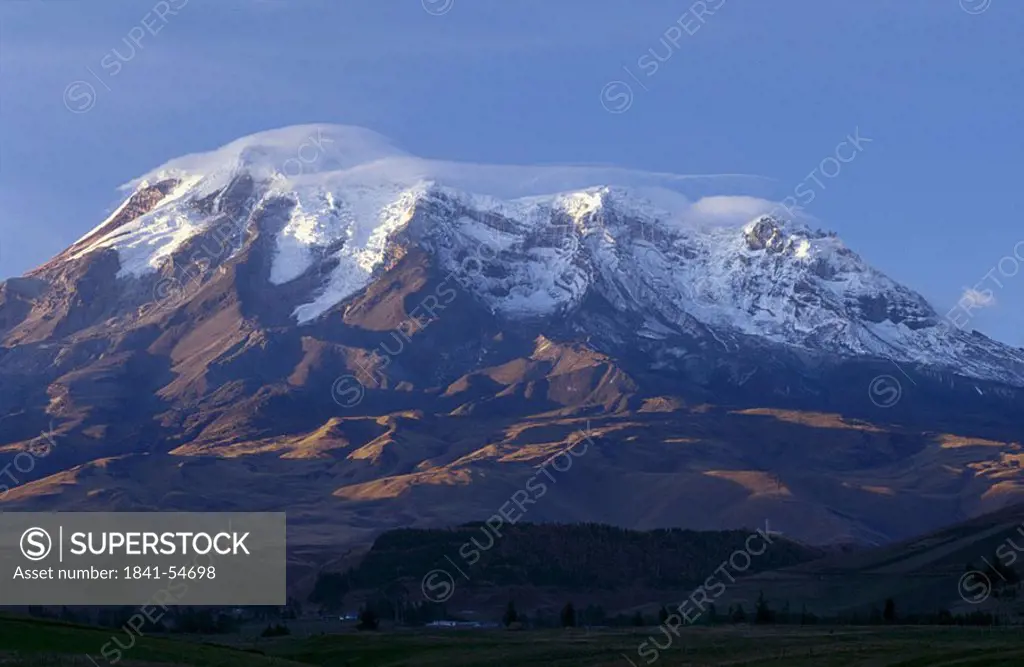 Panoramic view of mountain range, Ecuador