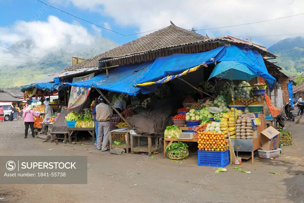 Market, Bedugul, Bali, Indonesia, Asia