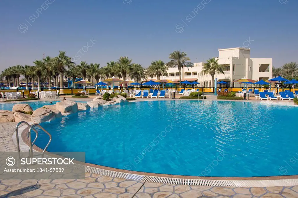 Swimming pool in tourist resort, Sealine Beach Resort, Mesaieed, Qatar