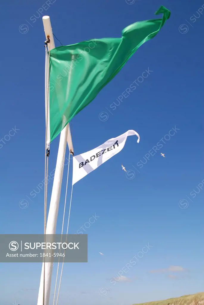 Low angle view of flag