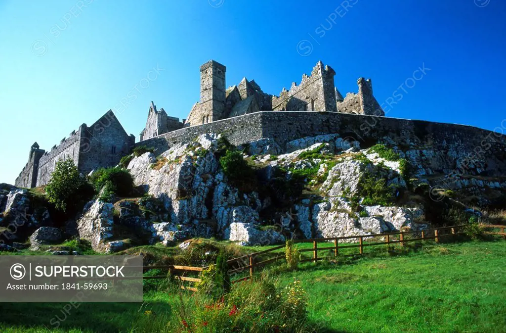 Low angle view of castle, Rock of Cashel, County Tipperary, Republic Of Ireland