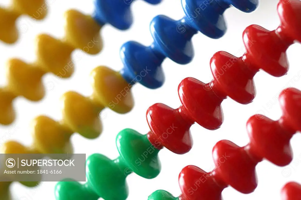 Close_up of beads of abacus