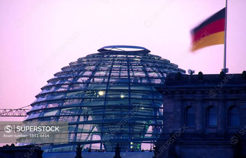 Dome of building, Reichstag, Berlin, Germany, Europe