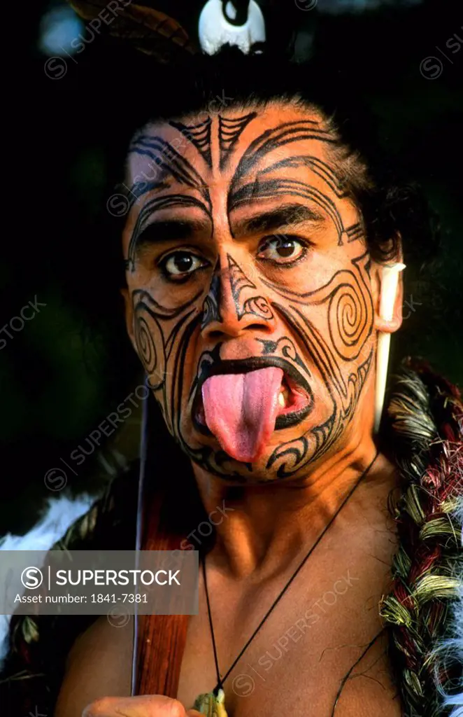 Maori, portrait
