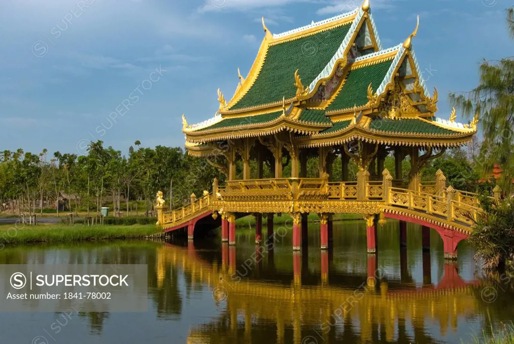 Old bridge, open air museum Mueang Boran, Thailand