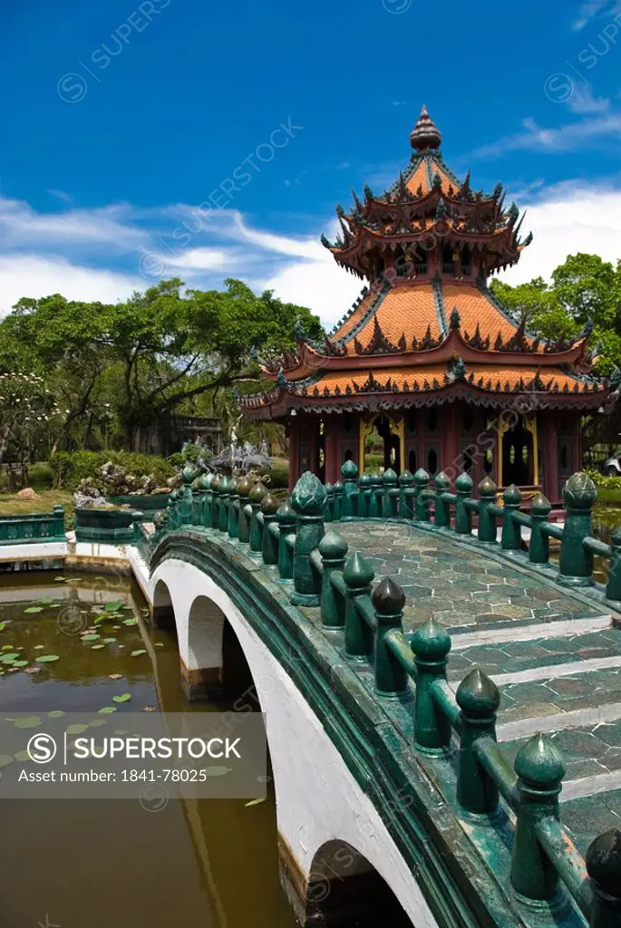 Phra Kaew Pavilion, open air museum Ancient City, Thailand