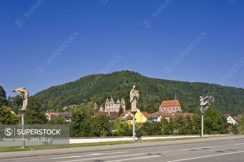Monastery Hirsau and sculptures, Hirsau, Baden_Wuerttemberg, Germany, Europe
