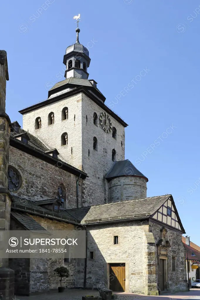 Church Saint Saturnia, Neuenheerse, Bad Driburg, North Rhine_Westphalia, Germany, Europe