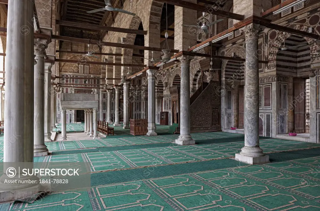 Interior shot of the Mosque of Sultan al_Muayyad, Cairo, Egypt