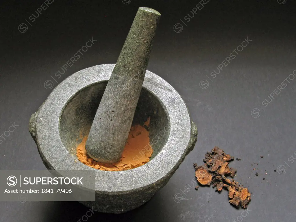 Close_up of mortar and pestle