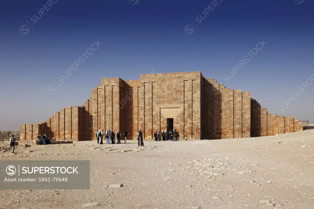 Entrance to the step pyramid of Djoser, Saqqara, Egypt