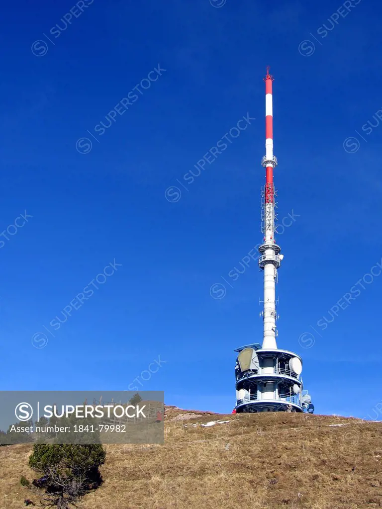 Communications tower on hill