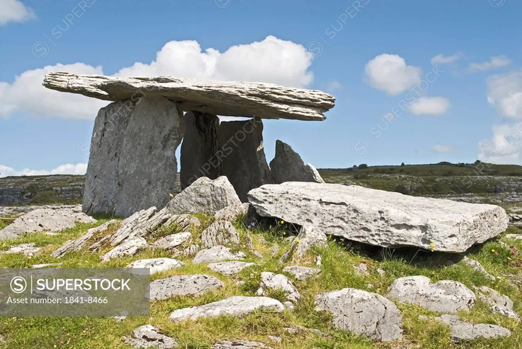 Neolithic stone on landscape