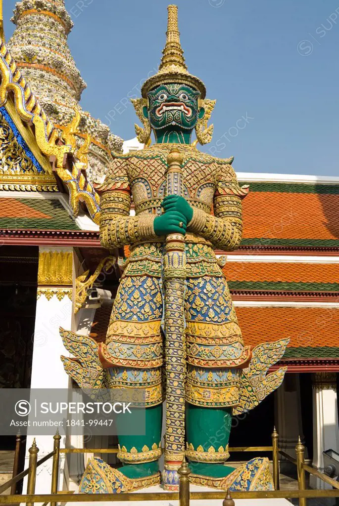 Guard figure at the Grand Palace, Thailand, Bangkok