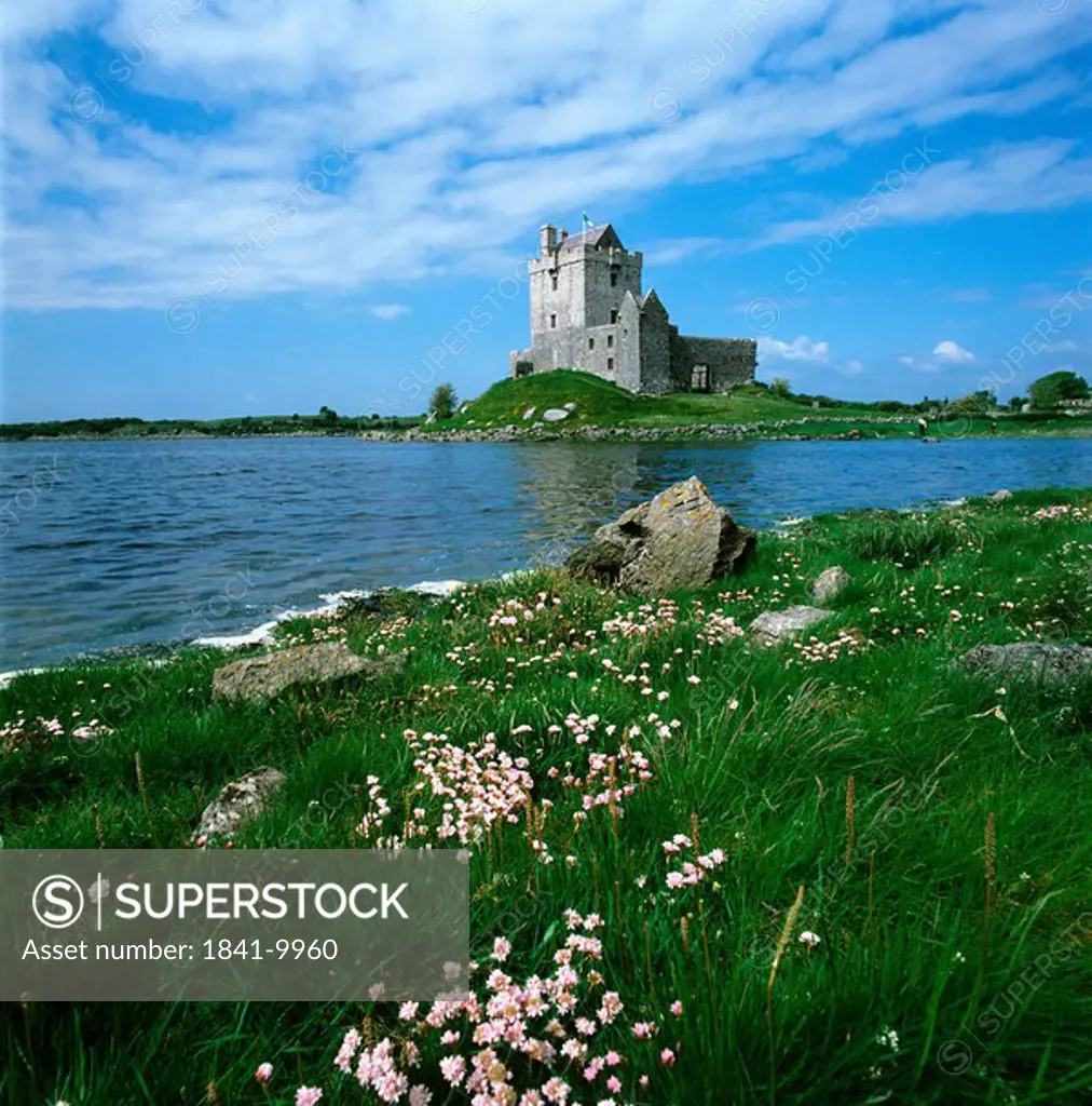 Castle at waterfront, Dunguaire Castle, Galway Bay, Co Galway, Ireland