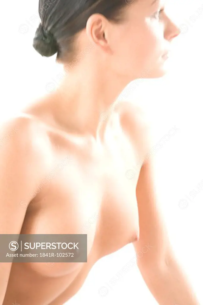 woman with bare breast